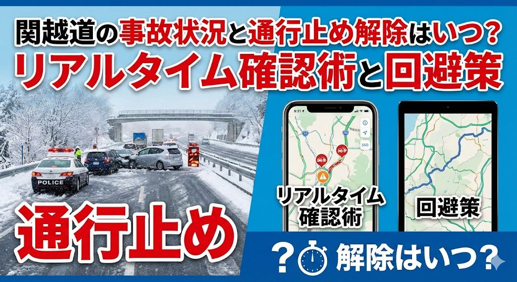 関越道の事故状況と通行止め解除はいつ？