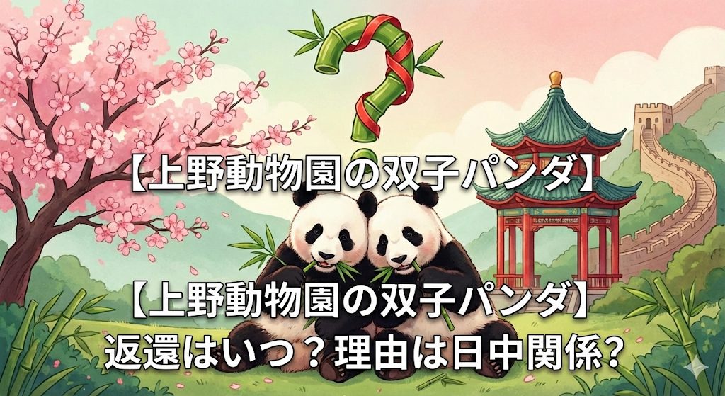 【上野動物園の双子パンダ】返還はいつ？理由は日中関係？