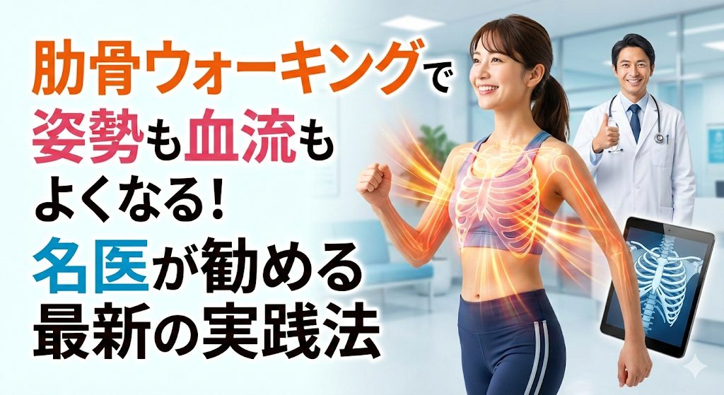 肋骨ウォーキングで姿勢も血流もよくなる！名医が勧める最新の実践法